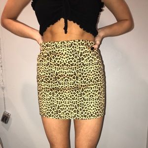Cheetah print skirt